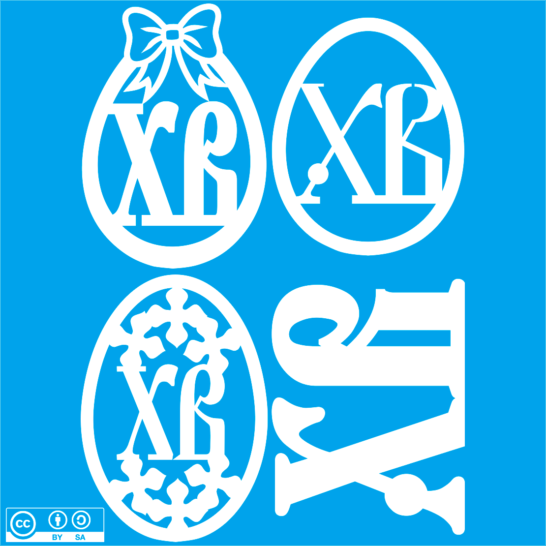 Набор декора к пасхе - А6, А5, А4